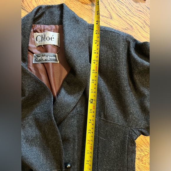 Chloé Wool Military Coat Jacket Oversized Parisian Chic luxury - Picture 16 of 16